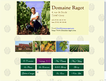 Tablet Screenshot of domaine-ragot.com